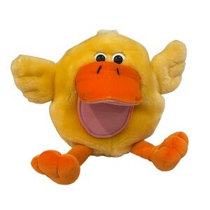 Dan Dee Yellow Color Duck Hand Puppet w/Sound 14" Plush
